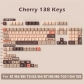 The Detective's Book 104+34 / 54 Cherry Profile Keycap Set Cherry MX PBT Dye-subbed for Mechanical Gaming Keyboard